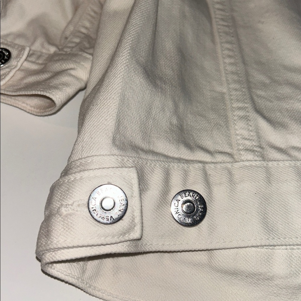 Veronica Beard Raina Short Sleeve Denim Jacket - Picture 11 of 14